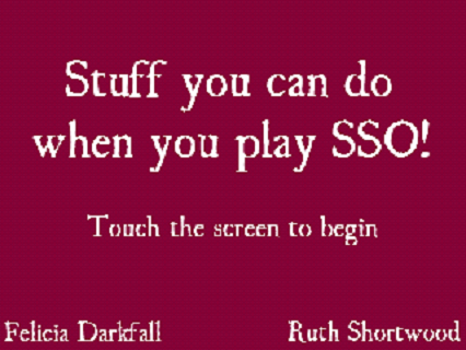 SSO - Stuff you can do