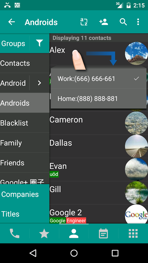 DW Contacts & Phone & Dialer - screenshot