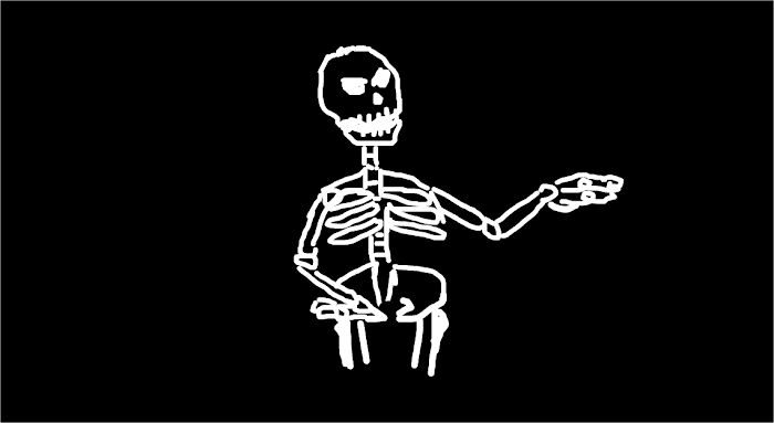 peeved skeleton