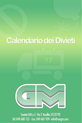 Calendario dei Divieti 2015