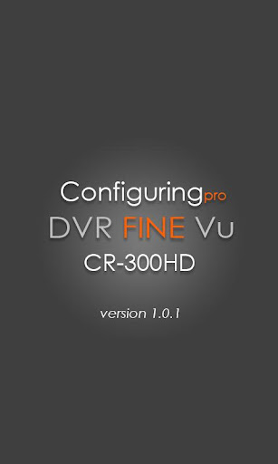 설정 DVR FineVu CR-300HD