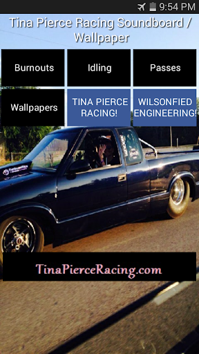 Tina Pierce Racing Soundboard
