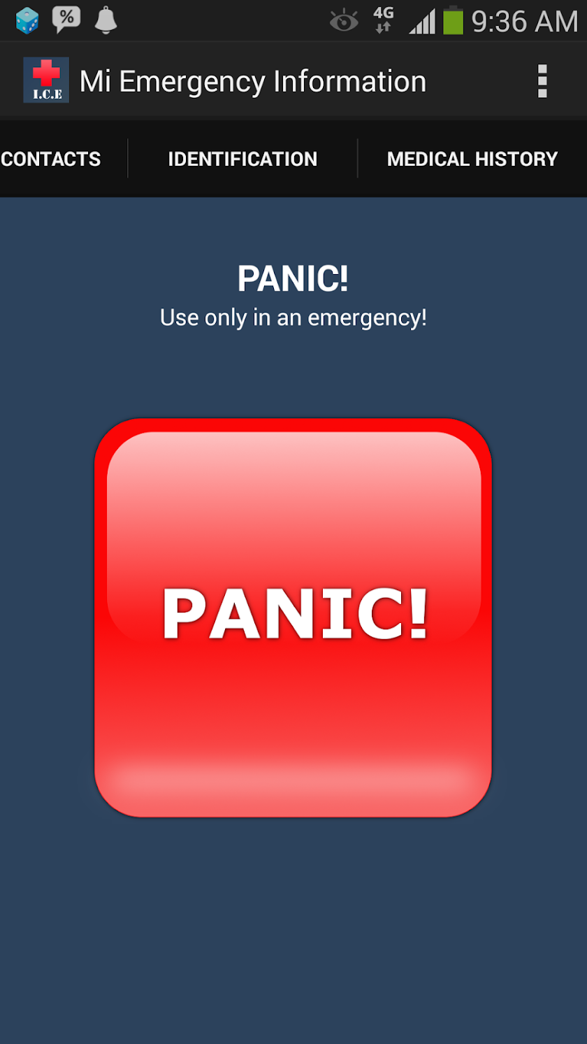Mi Emergency Information Pro Screen 1