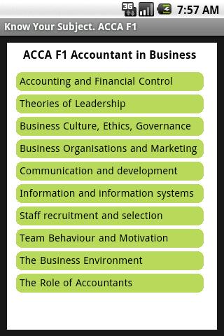 ACCA F1 Accountant in Business - Android Apps on Google Play