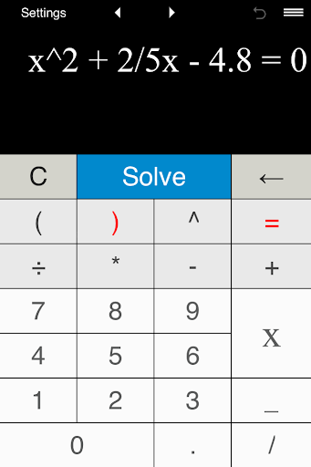 Quadratic Equation Solver