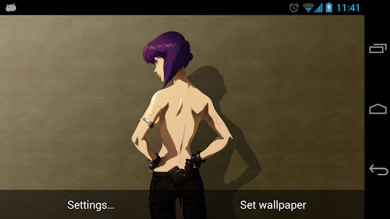 Motoko Parallax Live Wallpaper Screenshots 0