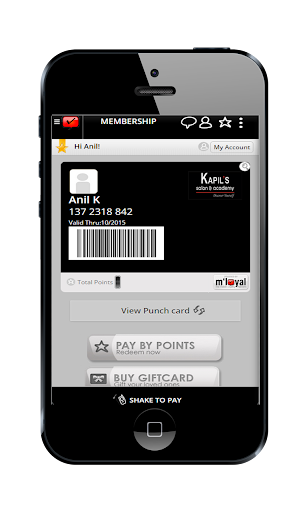 Kapil's Salon mLoyal App