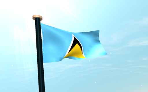 免費下載個人化APP|Saint Lucia Flag 3D Free app開箱文|APP開箱王