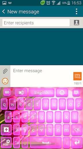 Pink Flower Keyboard