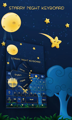 GO Keyboard Starry Night Theme