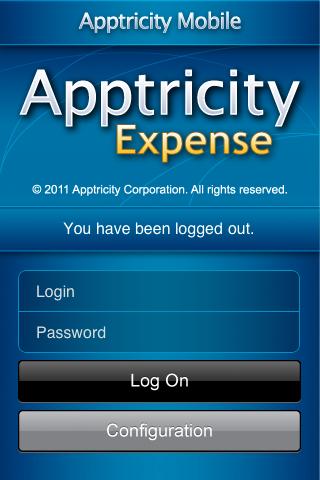 Android application Apptricity Expense Mobile screenshort