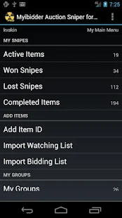 Myibidder Sniper for eBay Pro Screenshot