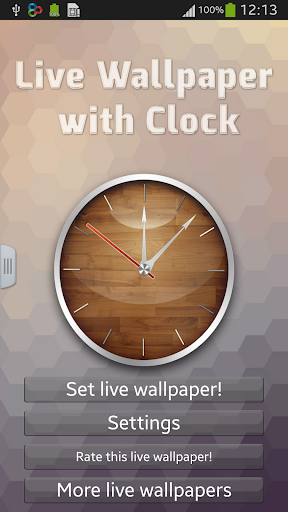 Live Wallpaper with Clock