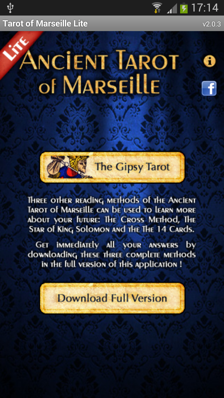 Tarot of Marseille Lite Screen 2