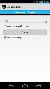 Crouton Demo Application