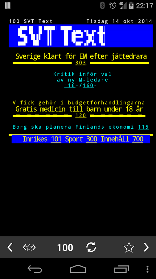 TextTV Android Apps on Google Play