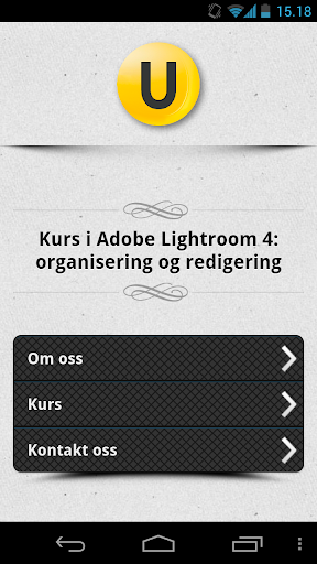 Kurs i Lightroom 4 del1