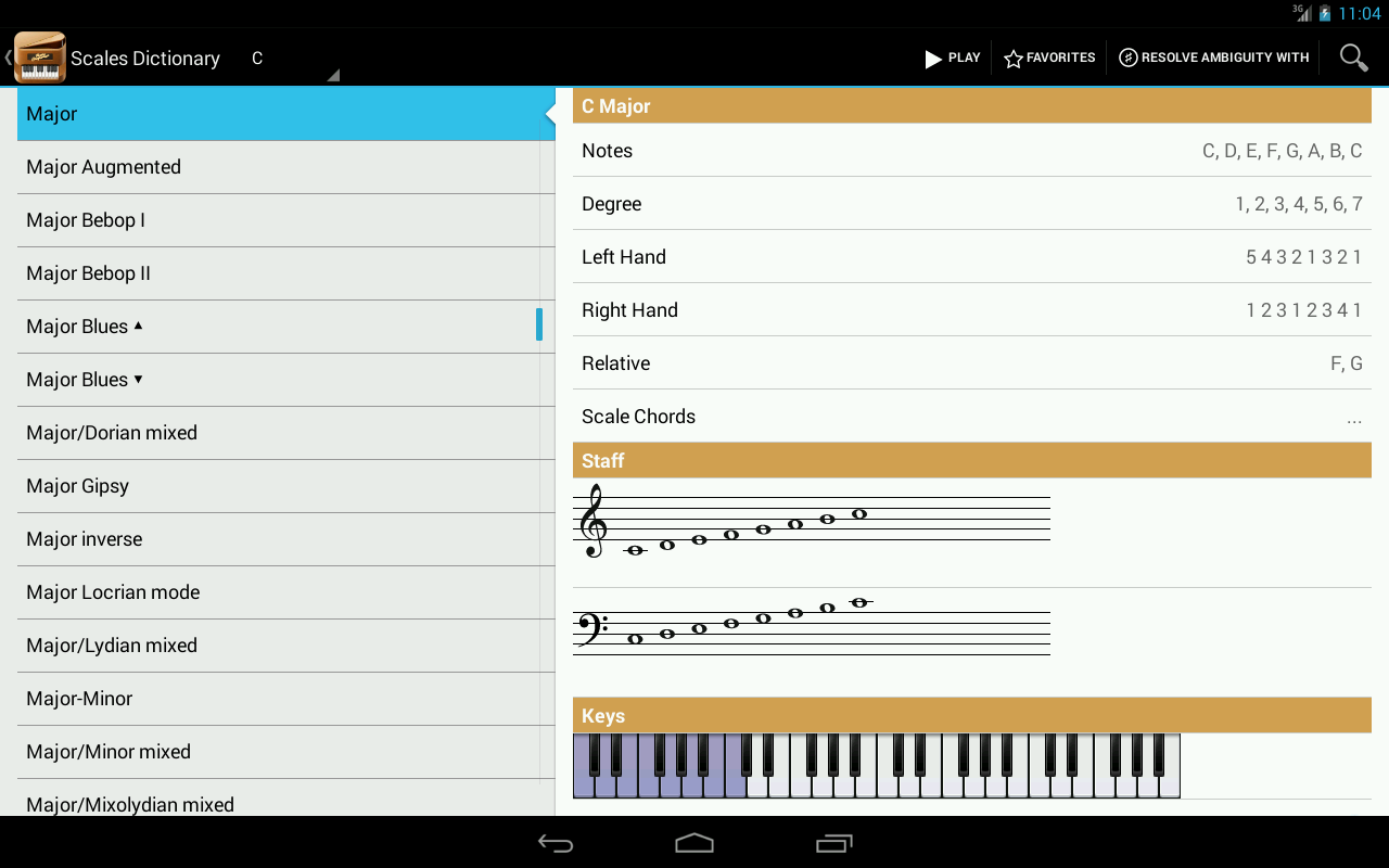 Piano Companion PRO: chords - screenshot