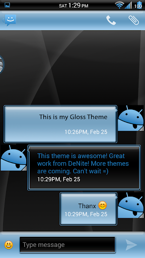 【免費個人化App】Gloss Blue CM11/AOKP Theme-APP點子