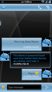 Gloss Blue CM11/AOKP Theme - screenshot thumbnail