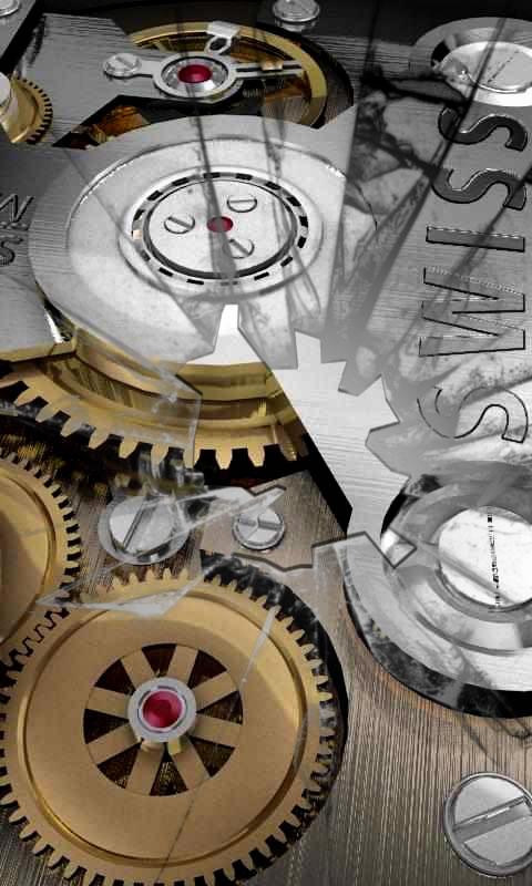 Android application Swiss watch live wallpaper screenshort
