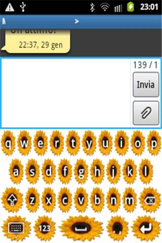 Sunflowers keyboard