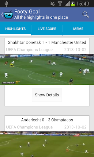Football Highlights Live Score