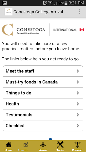 免費下載旅遊APP|Conestoga College Arrival app開箱文|APP開箱王