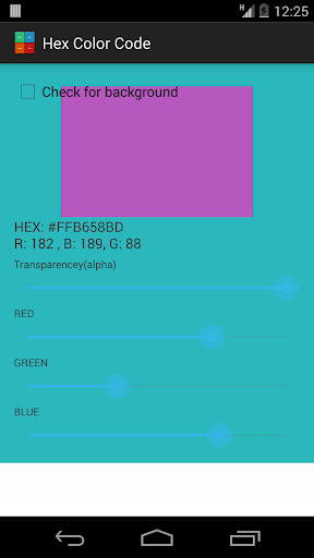 Program easy - HEX color codes