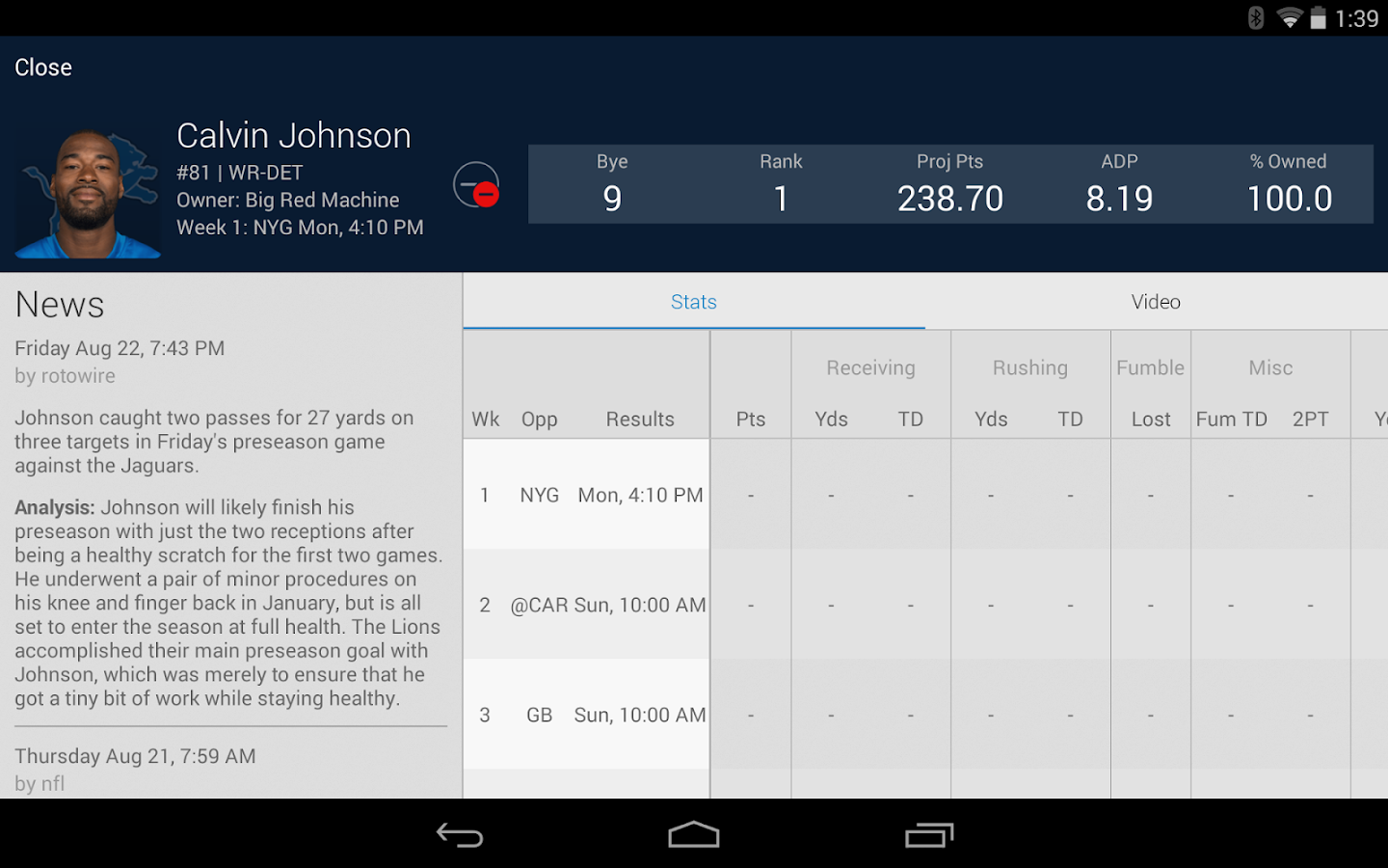 59 Top Photos Nfl Fantasy App How To Leave A League : The Internet Slams the ESPN Fantasy Football App for Not ...