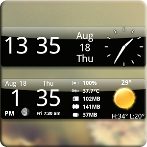 Smoked Glass Weather Clock 4.2.4 Icon