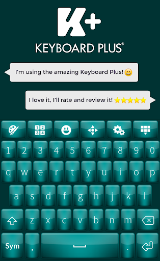 Glow Teal Keyboard Theme