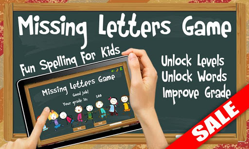 Missing Letters Spelling Kids