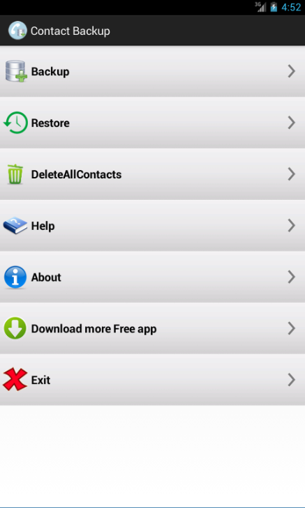 contact backup