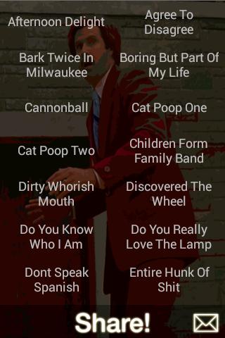 Ron Burgundy Soundboard