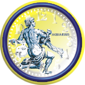 Aquarius Zodiac Analog Clock 1.0