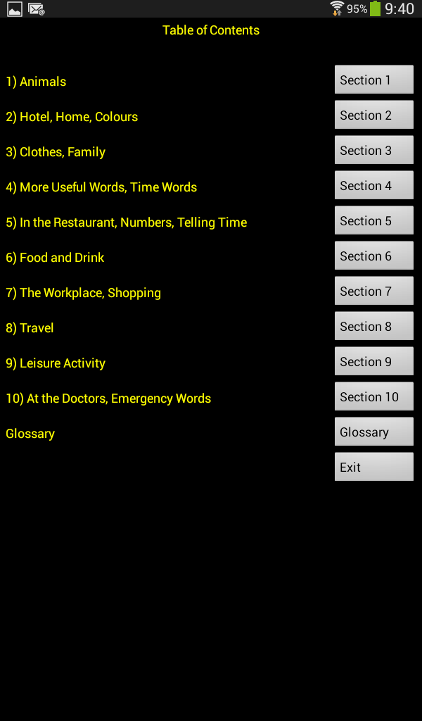 Linkword Greek Beginners+ Screen 1