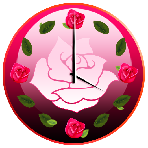 玫瑰 時鐘 小工具 個人化 App LOGO-APP開箱王