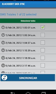 BlackBerry Data Sync - screenshot thumbnail