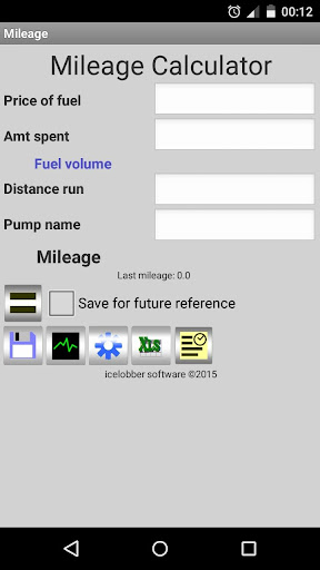 Mileage calculator