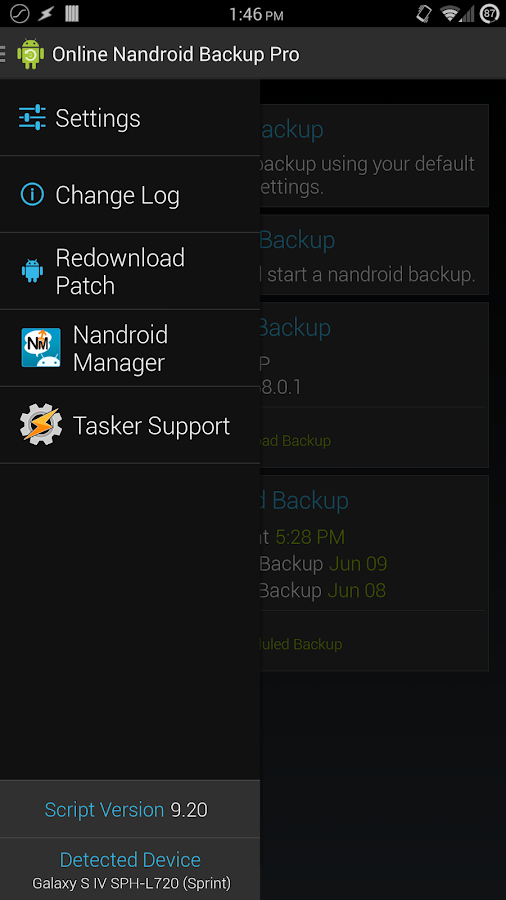 Online Nandroid Backup * ROOT - screenshot