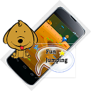 Puppy run jump jump game mobile app icon