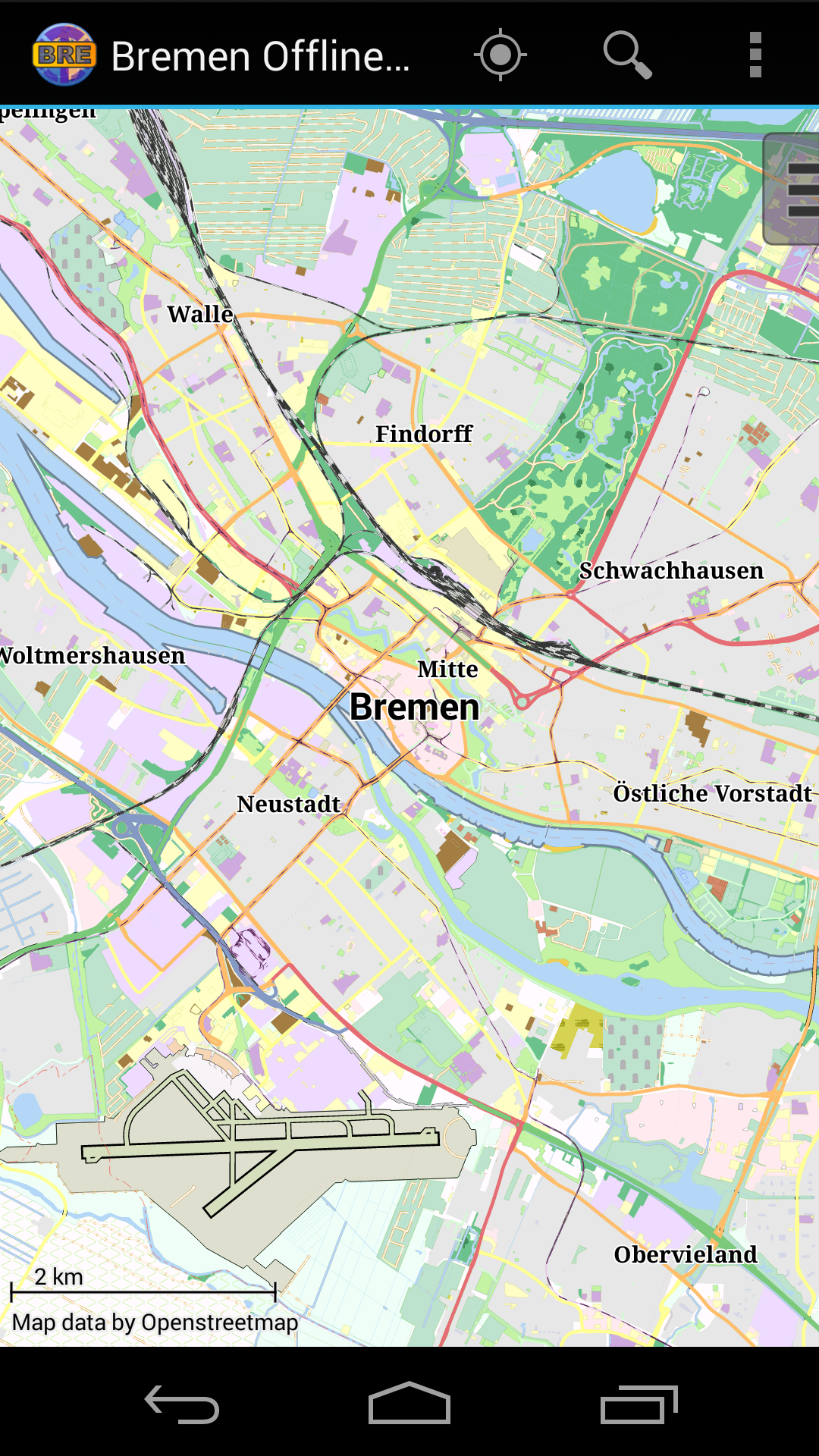 Android application Bremen Offline City Map screenshort