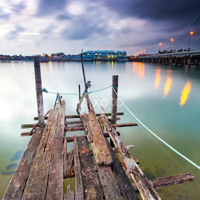 Early Morning at Kuala Paka by Wan Azizi WS - Landscapes Waterscapes