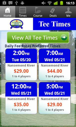 Nansemond River Golf Tee Times