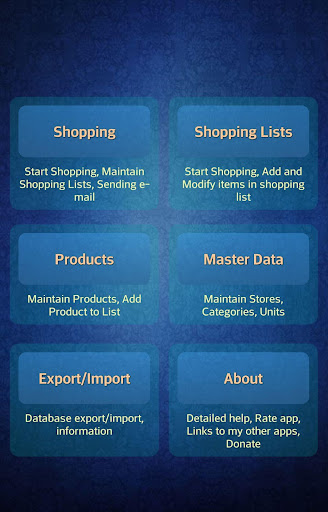 Easy Android Shopping List