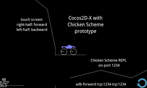 Scheme REPL with Cocos2Dx