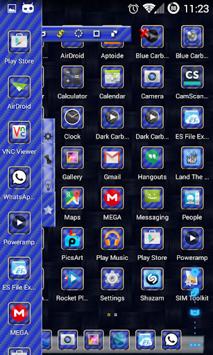 TSF Shell Theme Blue Carbon HD