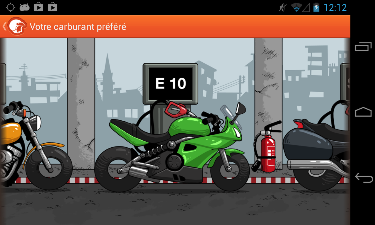 Android application Essence Motards screenshort