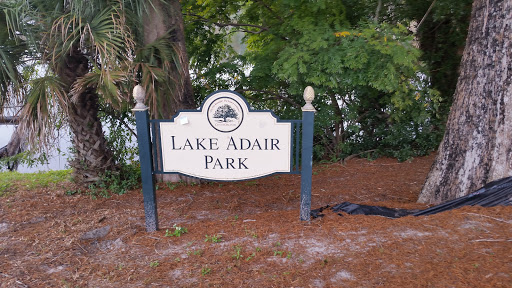Lake Adair Park sign.
